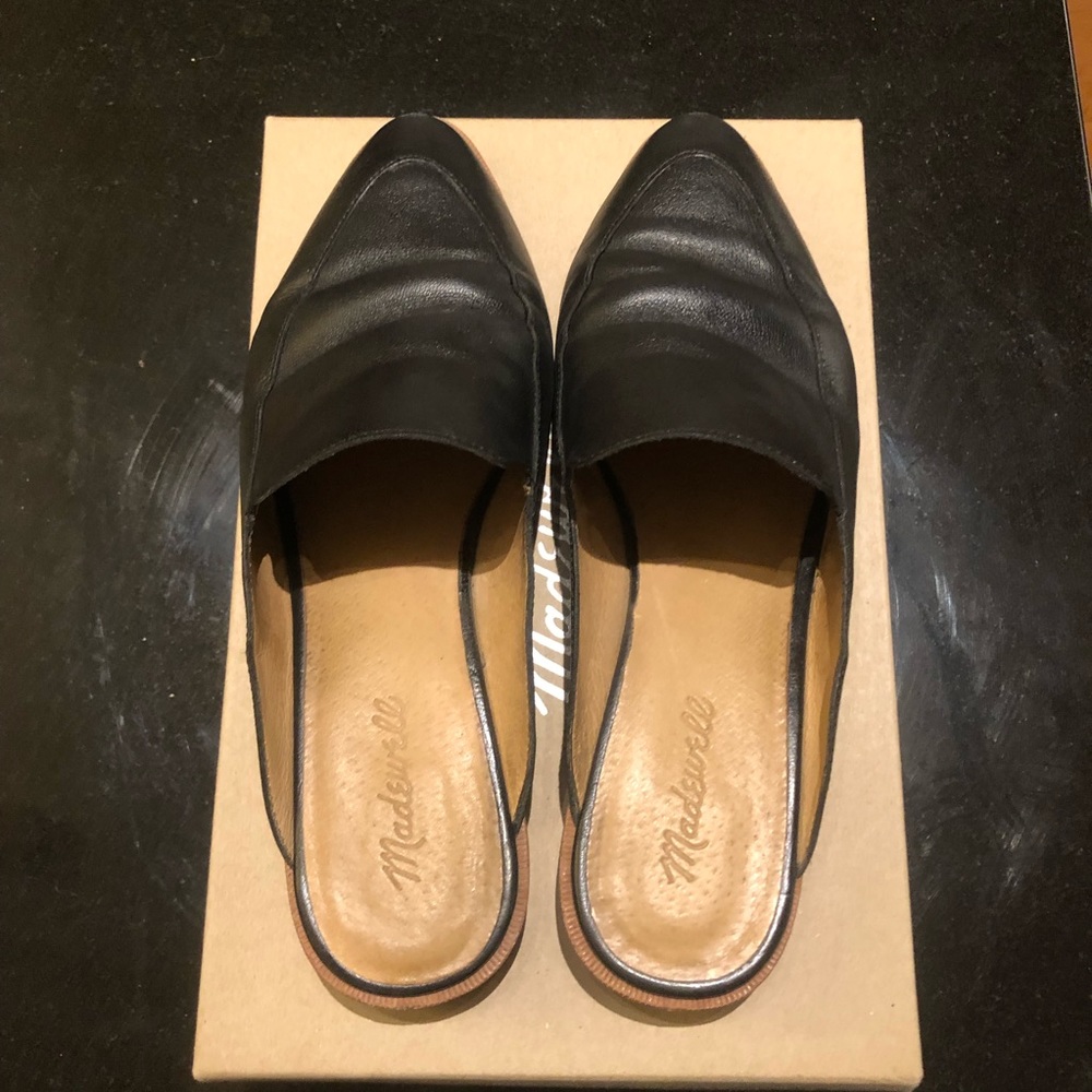 Madewell The Frances Loafer Mule - true black size 9
